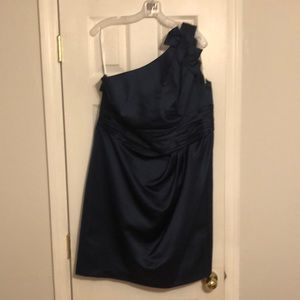 David’s bridal  Size 16, never worn, tags still attached. One shoulder dress